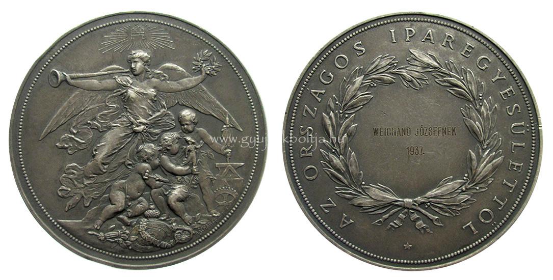 Anton Scharff: Az Orszgos Iparegyeslet ezst djrme 1937